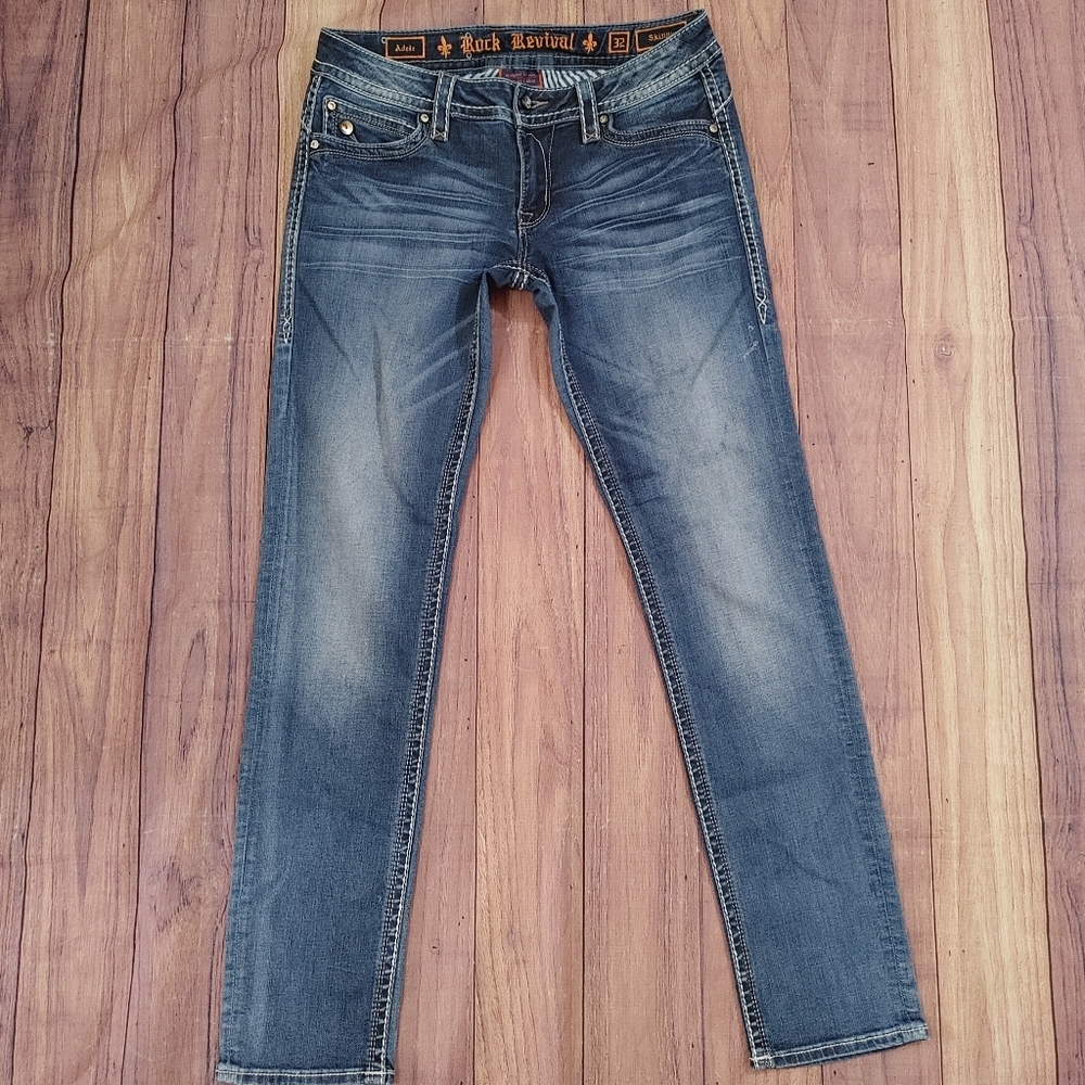 Rock Revival Jeans Adele Skinny Size 32 distressed